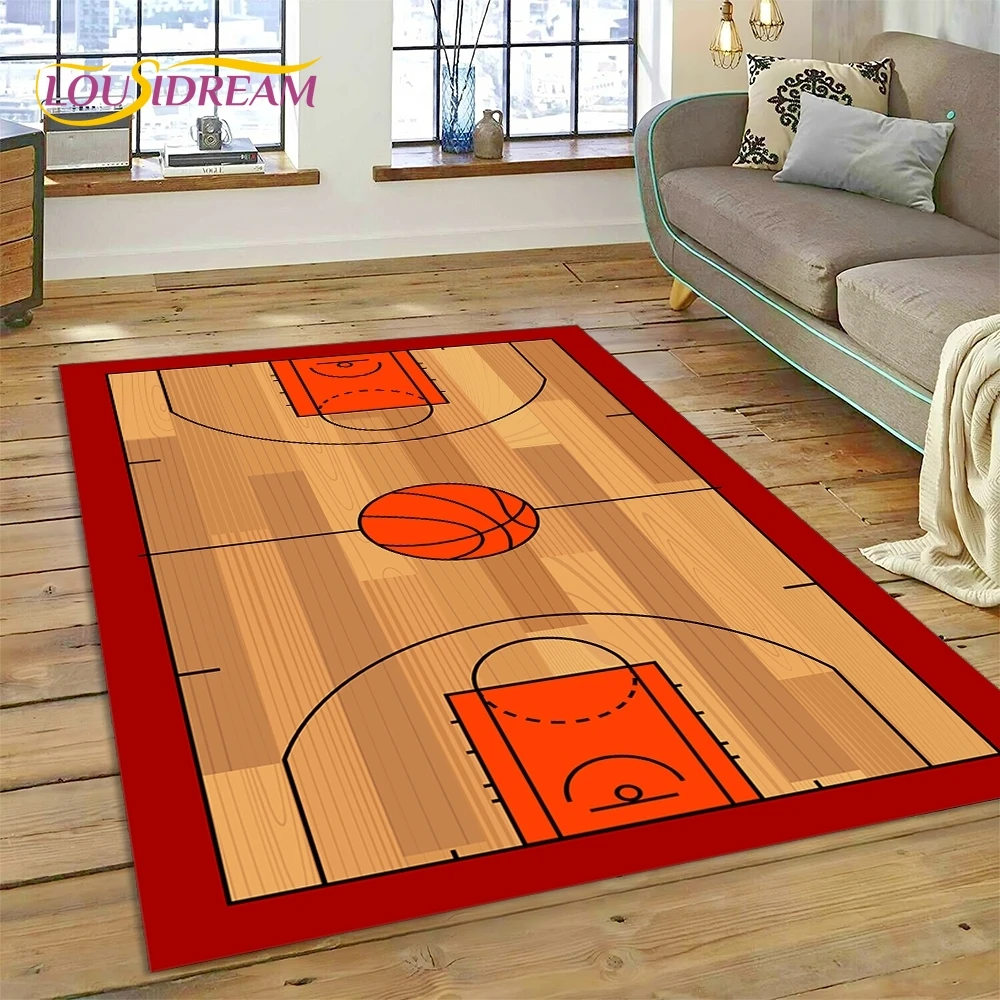 Commercial Printing For Sale - Lastest Basketball Court Frame Cartoon Rug