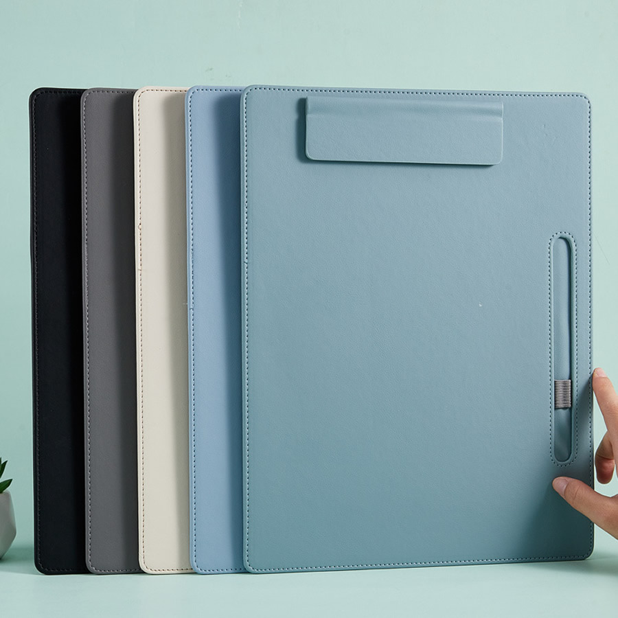Commercial Printing Books - A4 Leather Writing Clip, Business Folder,