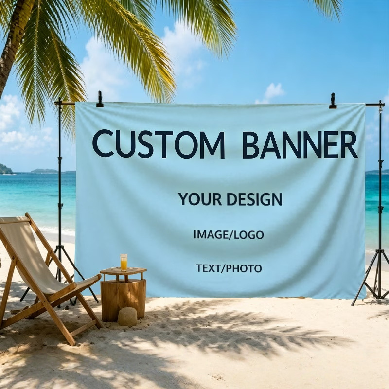 Commercial Printing Photoshop - Custom Banner Flags Suitable For Auto