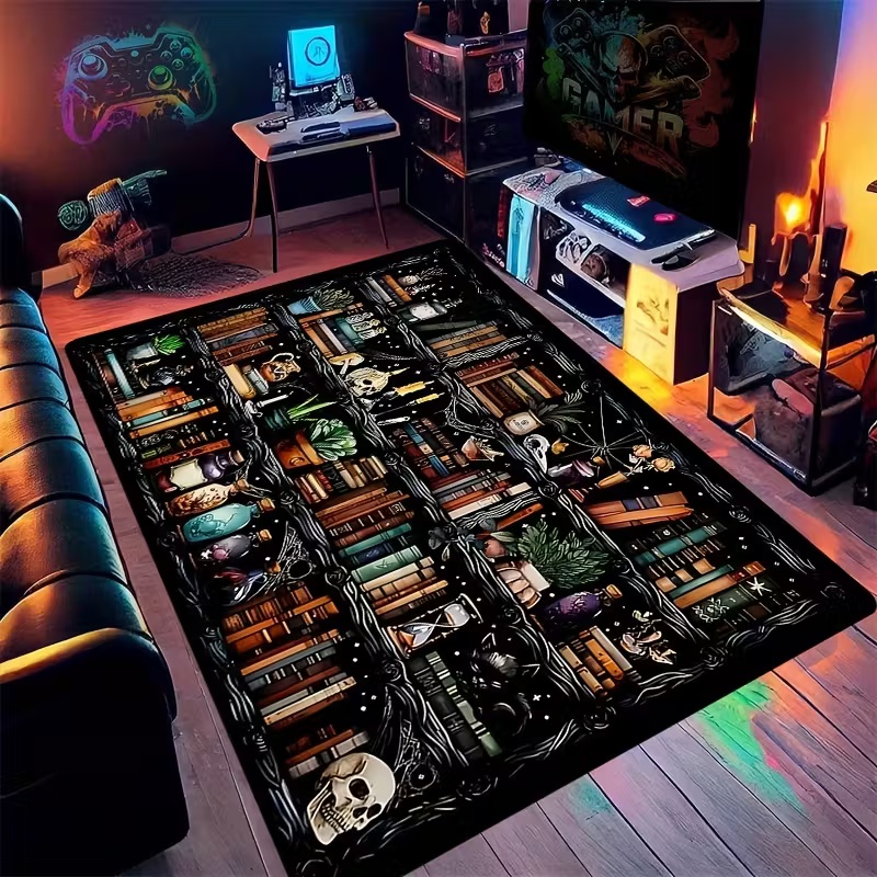 Bookshelf Area Rug for Teen St - Commercial Printing Books review and price