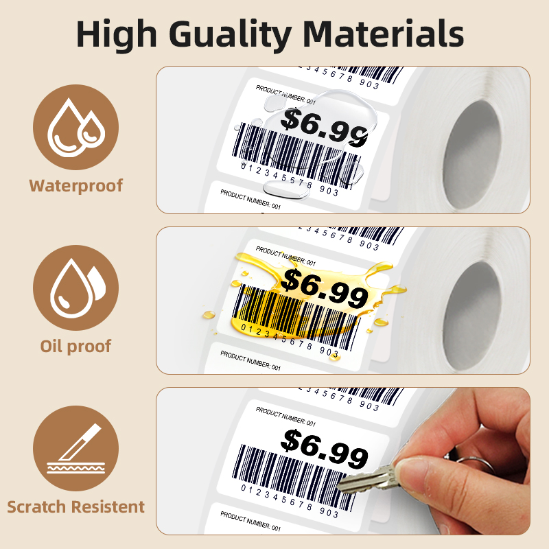 5 Rolls of White Label Sticker - Commercial Printer review and price